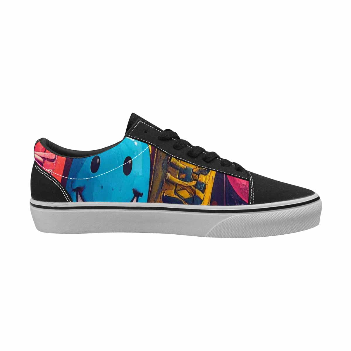 WOMEN'S Smiley Faces Lace-Up Canvas Surreal Shoes