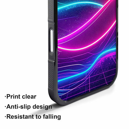 iPhone 17 Air Case — Neon Cartoon Art Pattern Retro Vintage, Custom Printed Phone Case