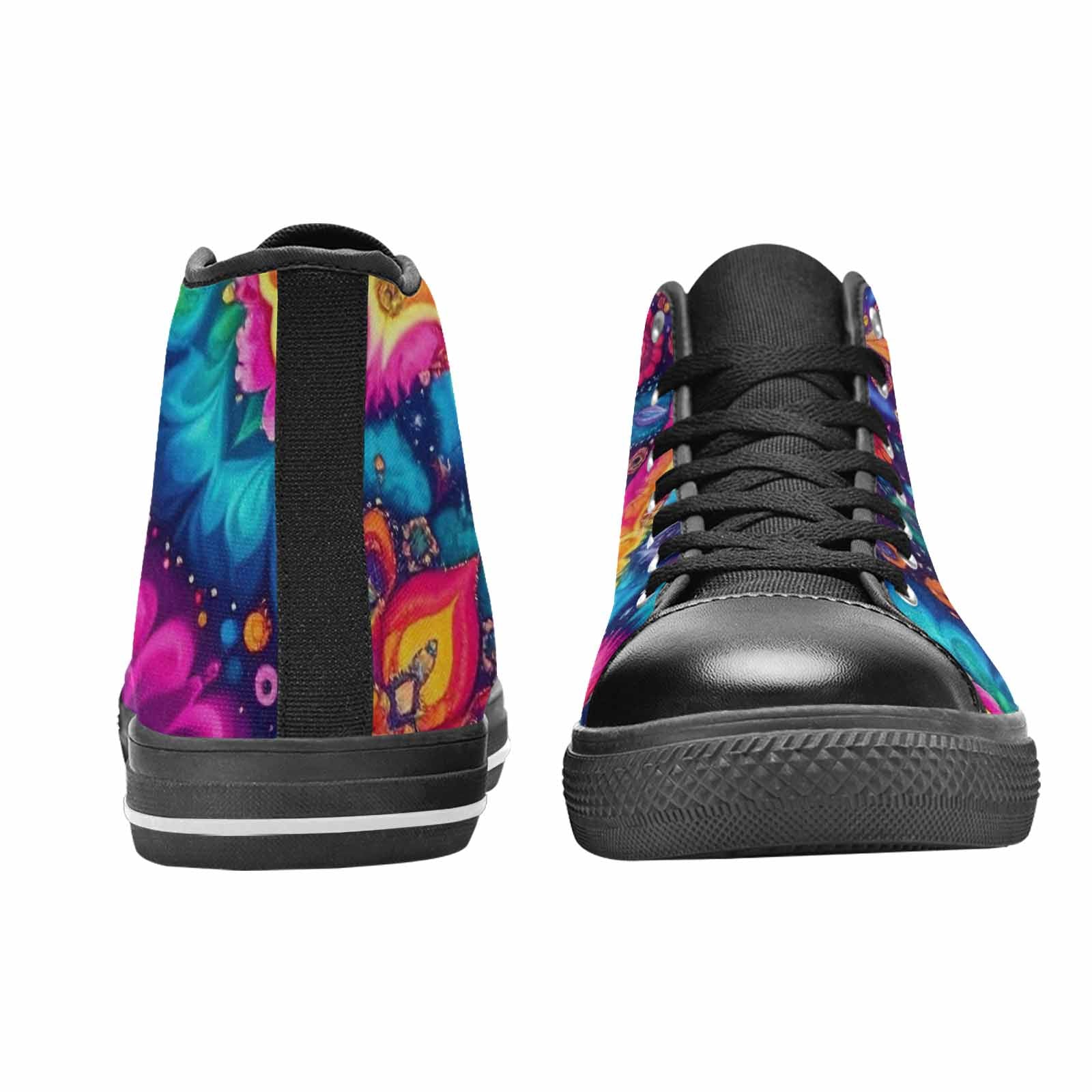 MEN'S Tie Dye Mandala High Top Canvas Aesthetic Custom Shoes