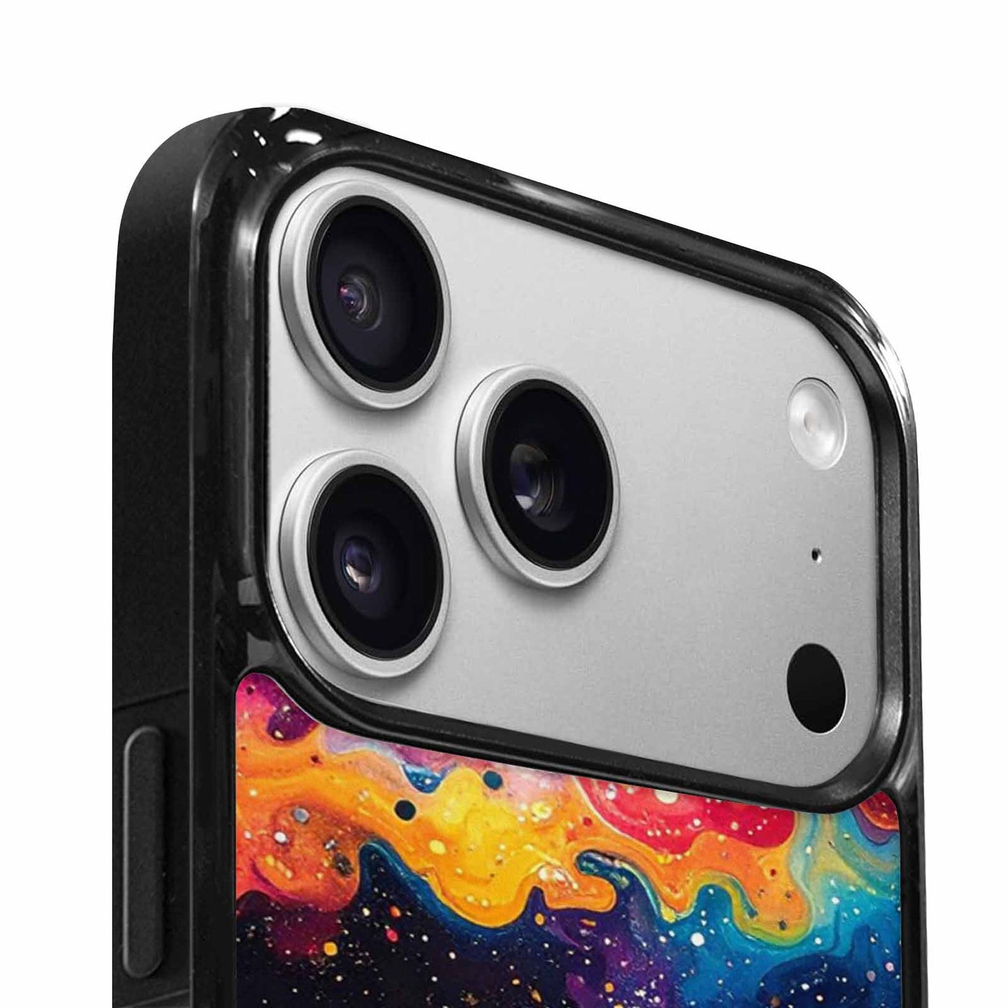 iPhone 17 Pro Case — Galaxy Art Colorful Cosmic Dust Galaxy, Custom Designed Case Cover