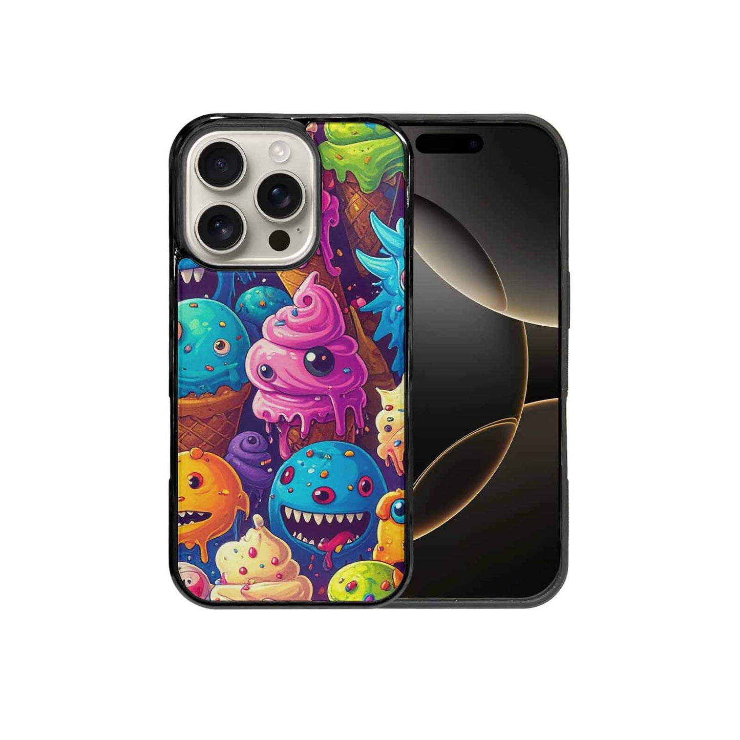 iPhone 16 Pro Case — Melting Ice Cream Monster Charac, Unique Phone Case Design
