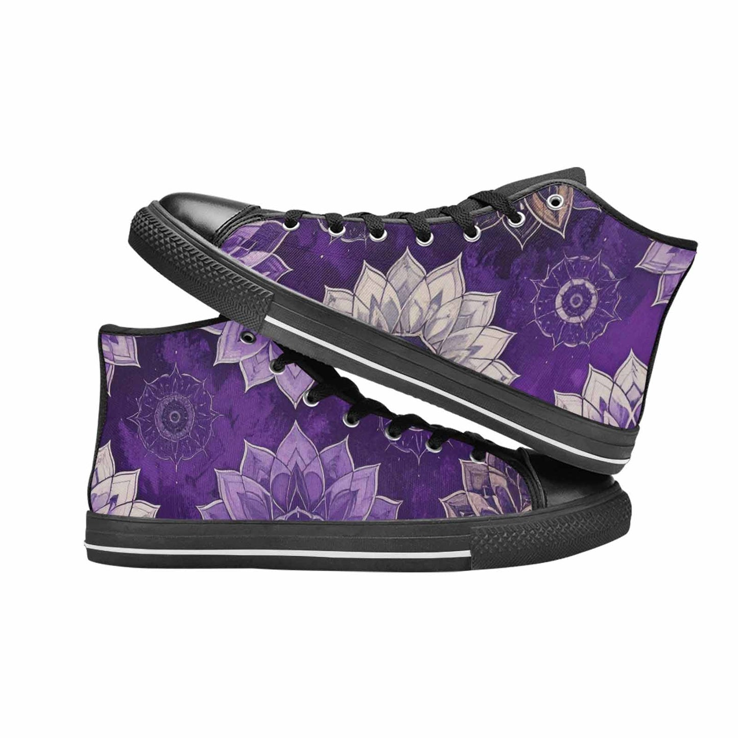 WOMEN'S Mandala High Top Canvas Cottagecore Custom Shoes
