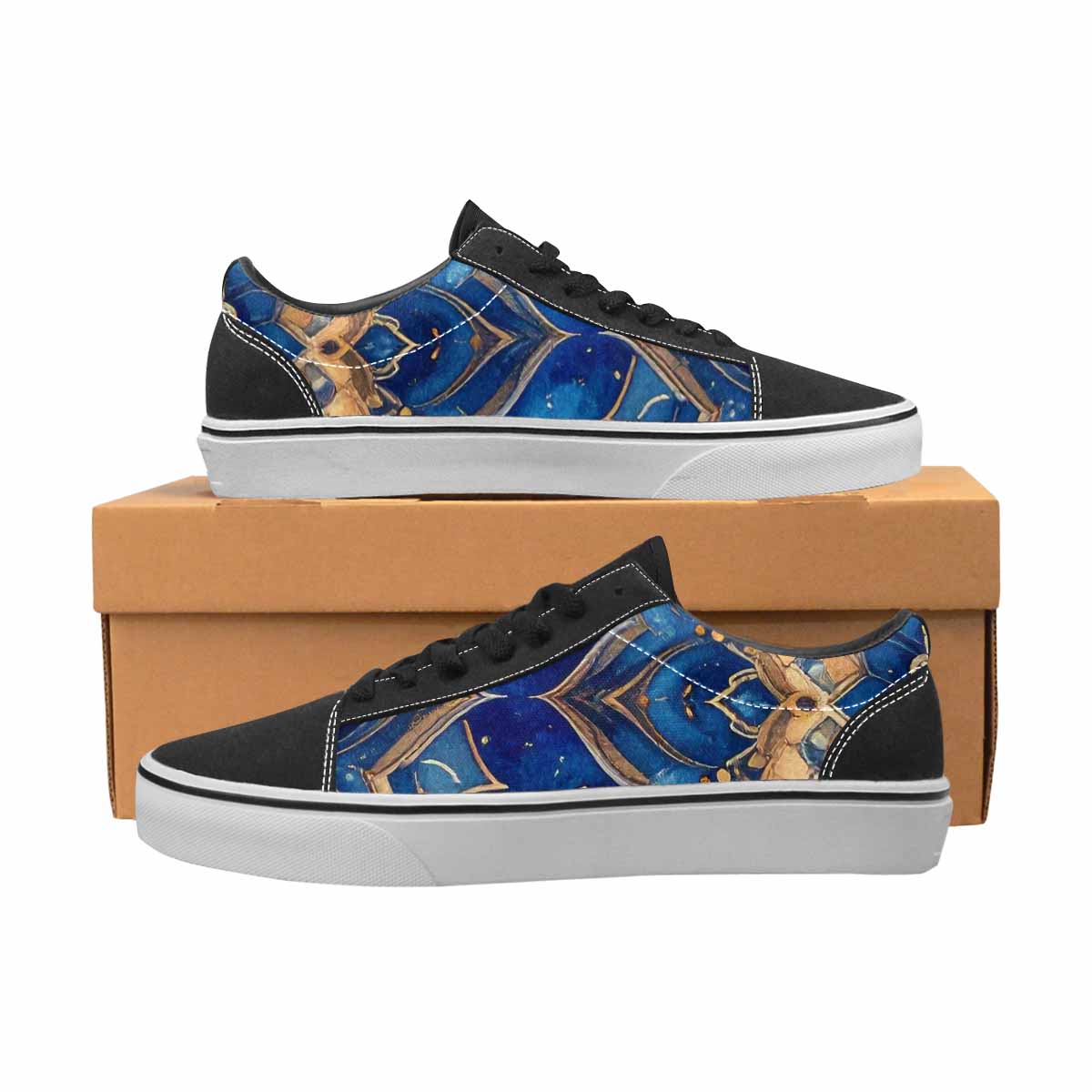 MEN'S Mandala Canvas Lace-Up Grunge Sneakers