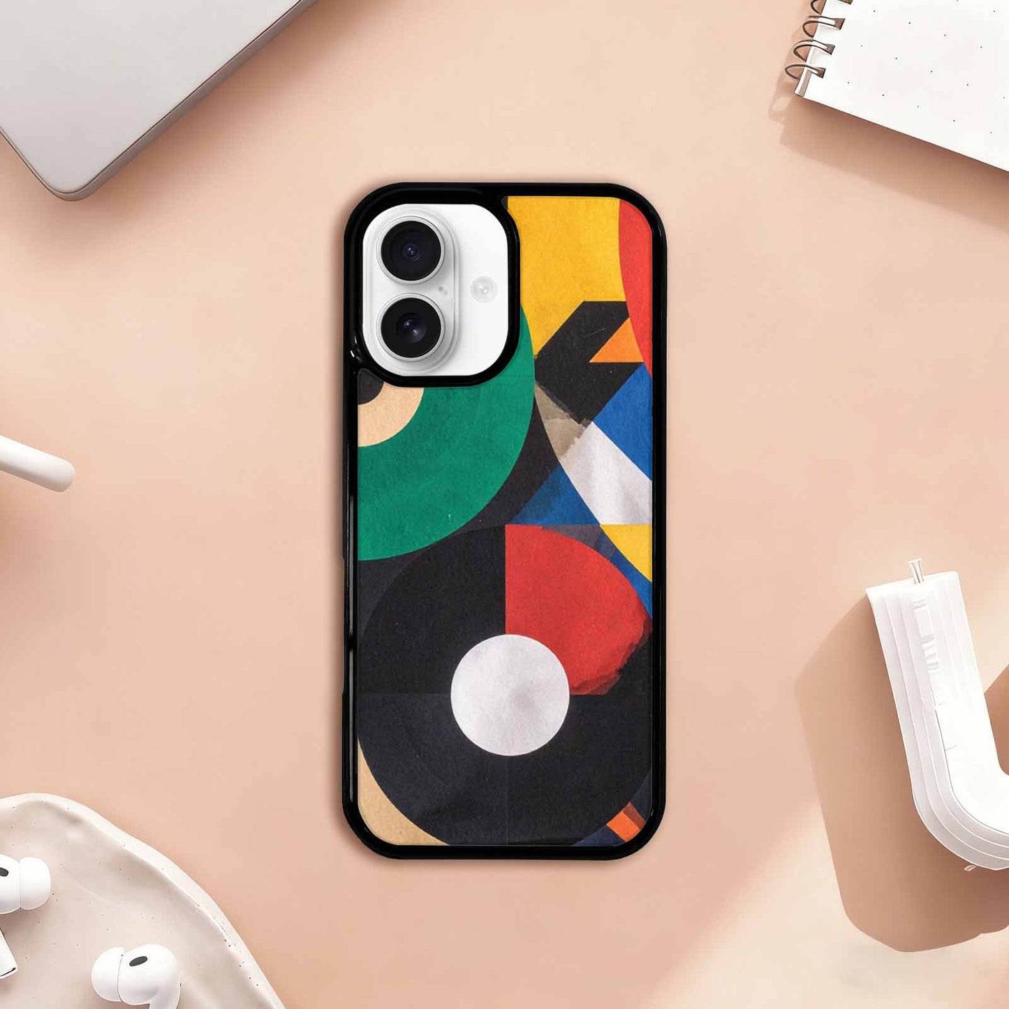 iPhone 17 Case — Memphis Art Pattern Retro Vintage, Custom Phone Case
