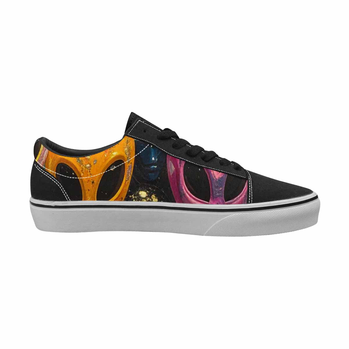 WOMEN'S Aliens  Marble Aliens Lace-Up Canvas Dreamlike Shoes