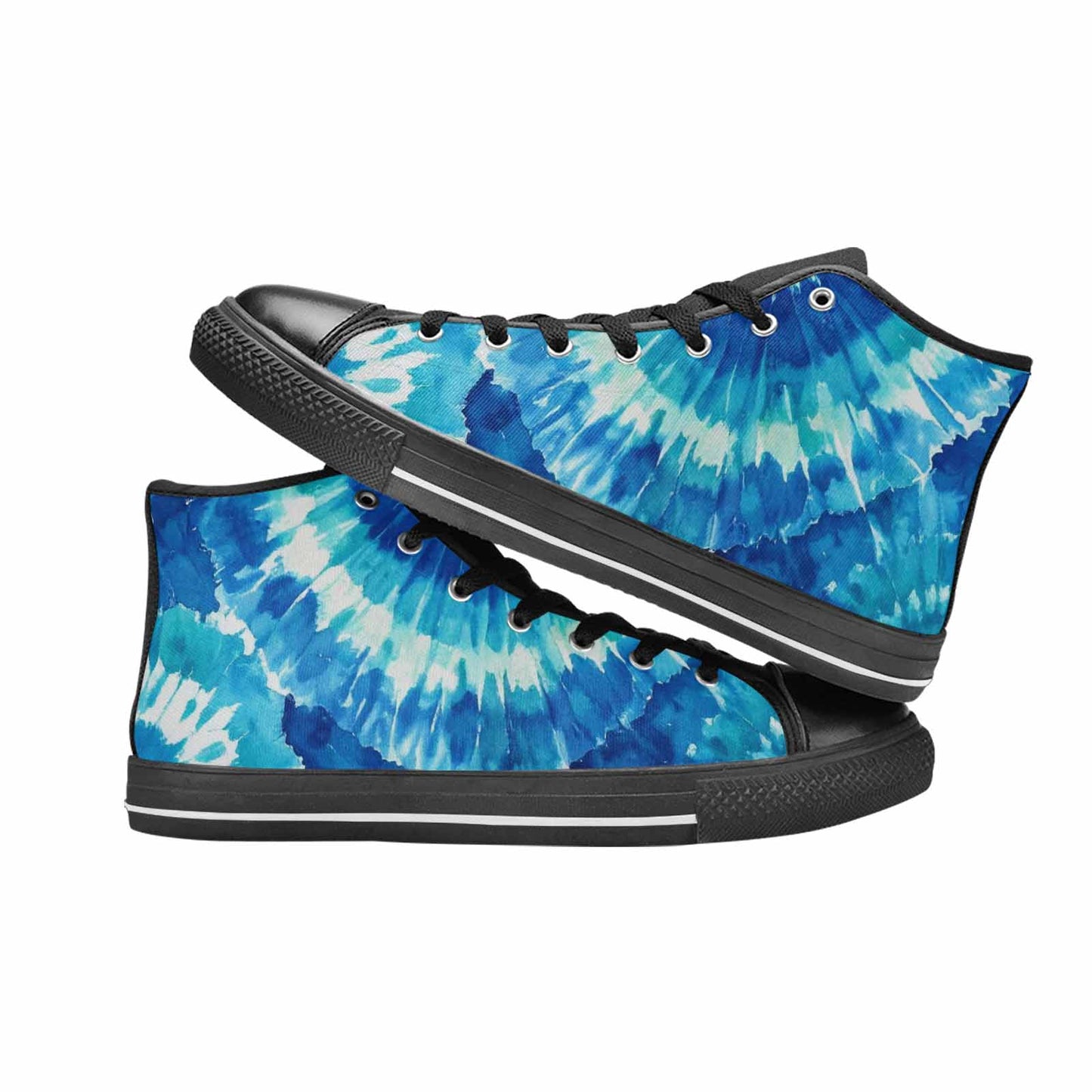 MEN'S Tie Dye - High Top Canvas Dark Academia Sneakers