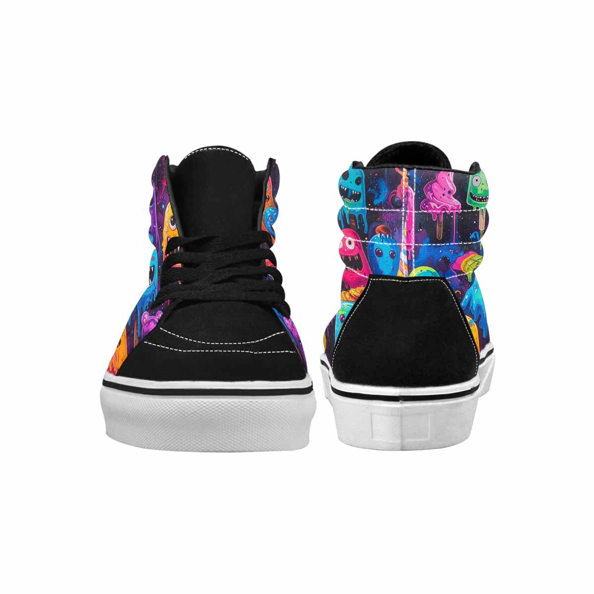 MEN'S Ice Cream Monsters  High Top Canvas Dreamcore Custom Shoes