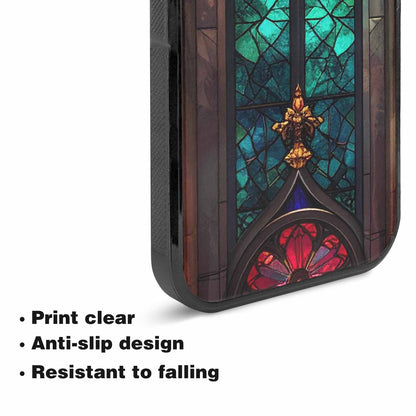 iPhone 15 Plus Case — Stained Glass Cathedral Custom, Customized Protective Case
