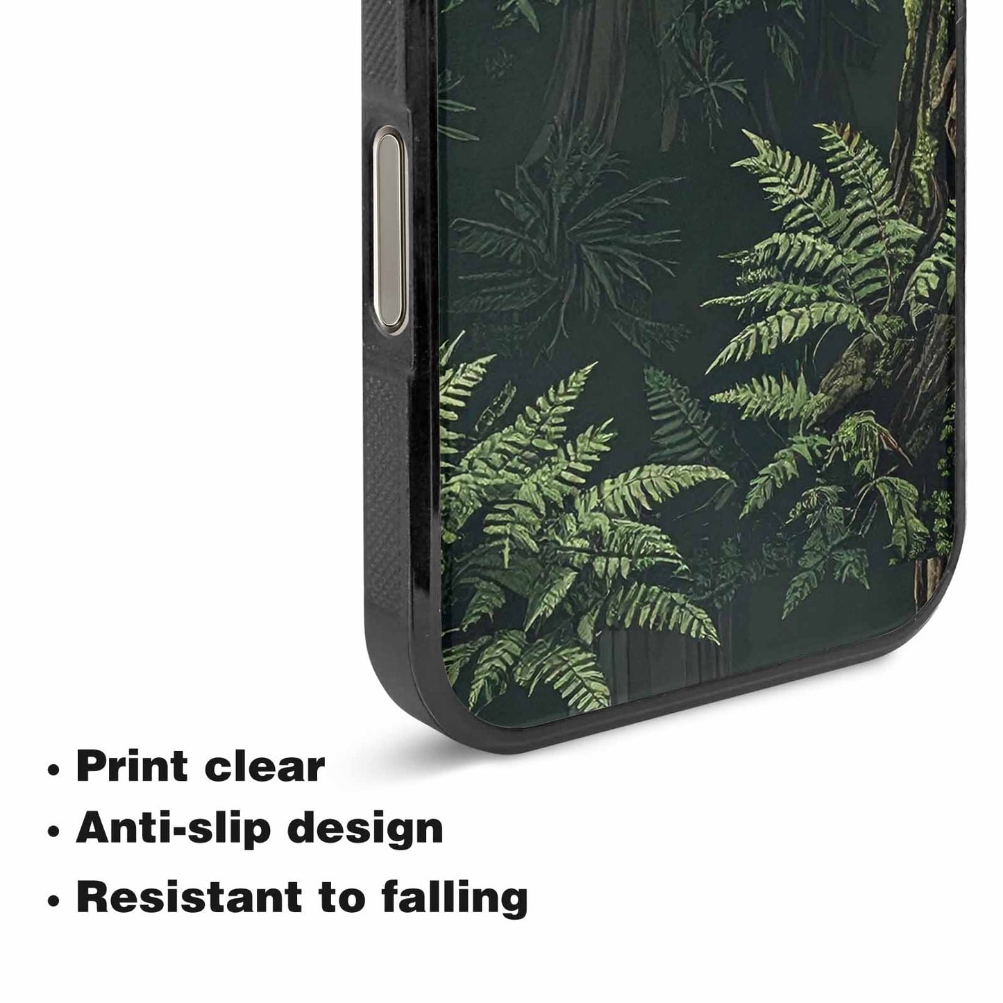 iPhone 16 Pro Case — Seamless Pattern Ancient Redwood Forest Giant, Custom Phone Case