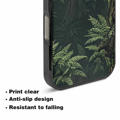 iPhone 16 Pro Case — Seamless Pattern Ancient Redwood Forest Giant, Custom Phone Case