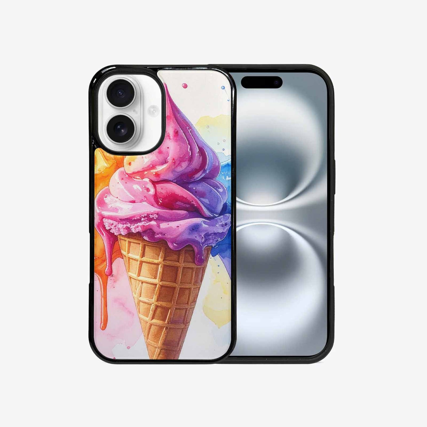 iPhone 16 Case — Melting Icecream Collage Custom Personalized Phone, Custom Made Phone Cover