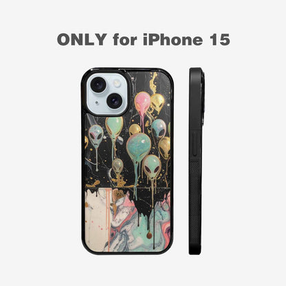 iPhone 15 Case — Aliens Marblemelting Aliens Pa 7eb Personalized, Unique Phone Case Design