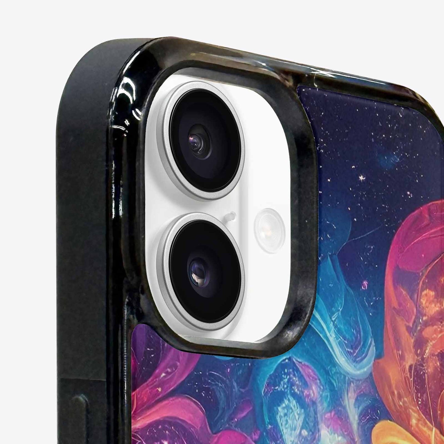 iPhone 16 Case — Rose Galaxy Art Seamless Pattern Vibrant, Original Design Phone Case