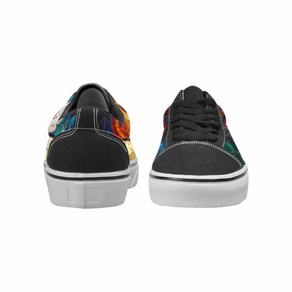 WOMEN'S Jesus Face Small Canvas Lace-Up Aesthetic Custom Shoes