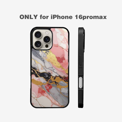 iPhone 16 Pro Max Case — Marble Vein Marble Veins Pattern Hundreds, Custom Designed Case Cover