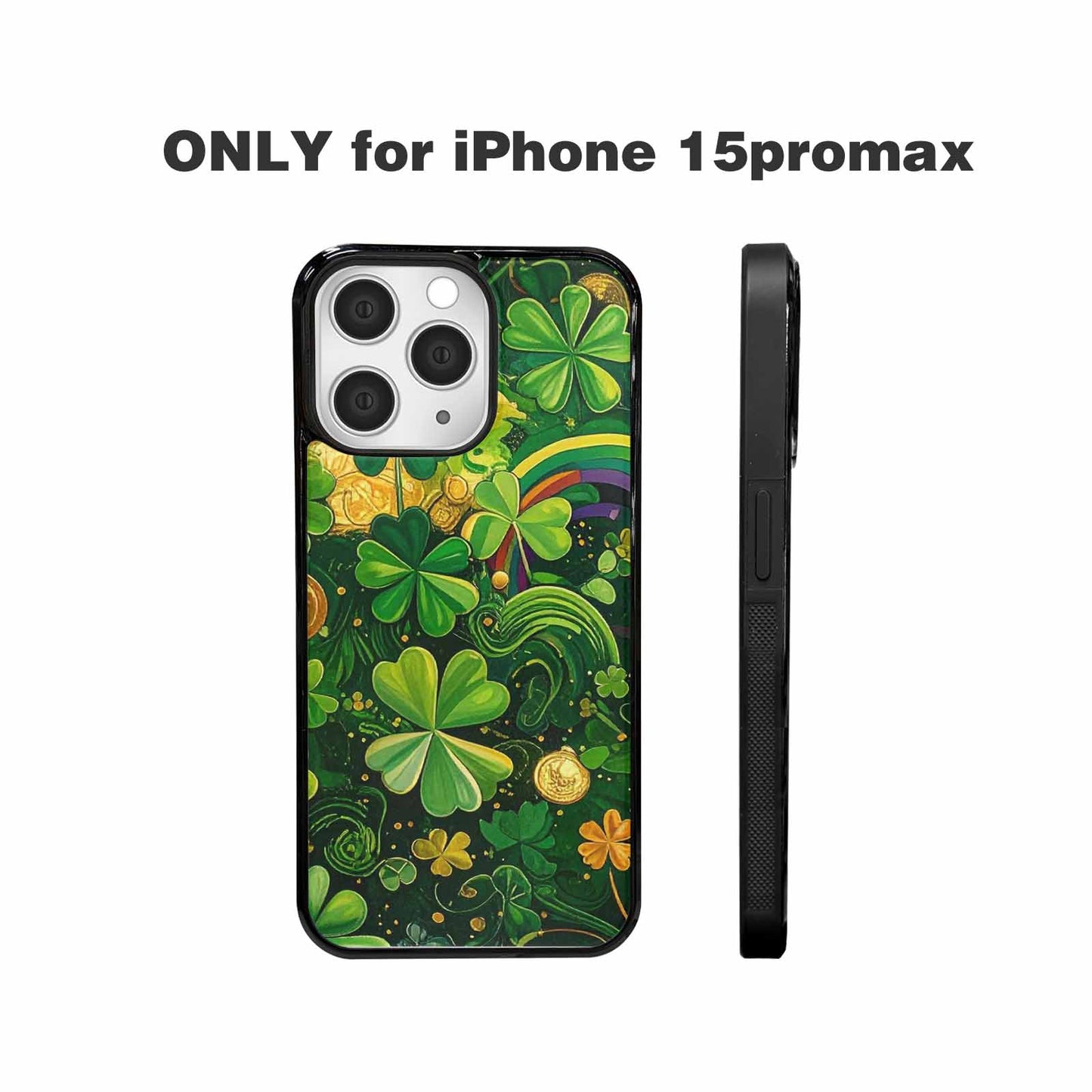 iPhone 15 Pro Max Case — St Patrick\'s Clover St Patrick\'s Clover, Personalized Phone Case