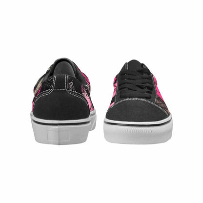 WOMEN'S Ice Cream Motif Lace-Up Canvas Kaleidoscope Custom Sneakers