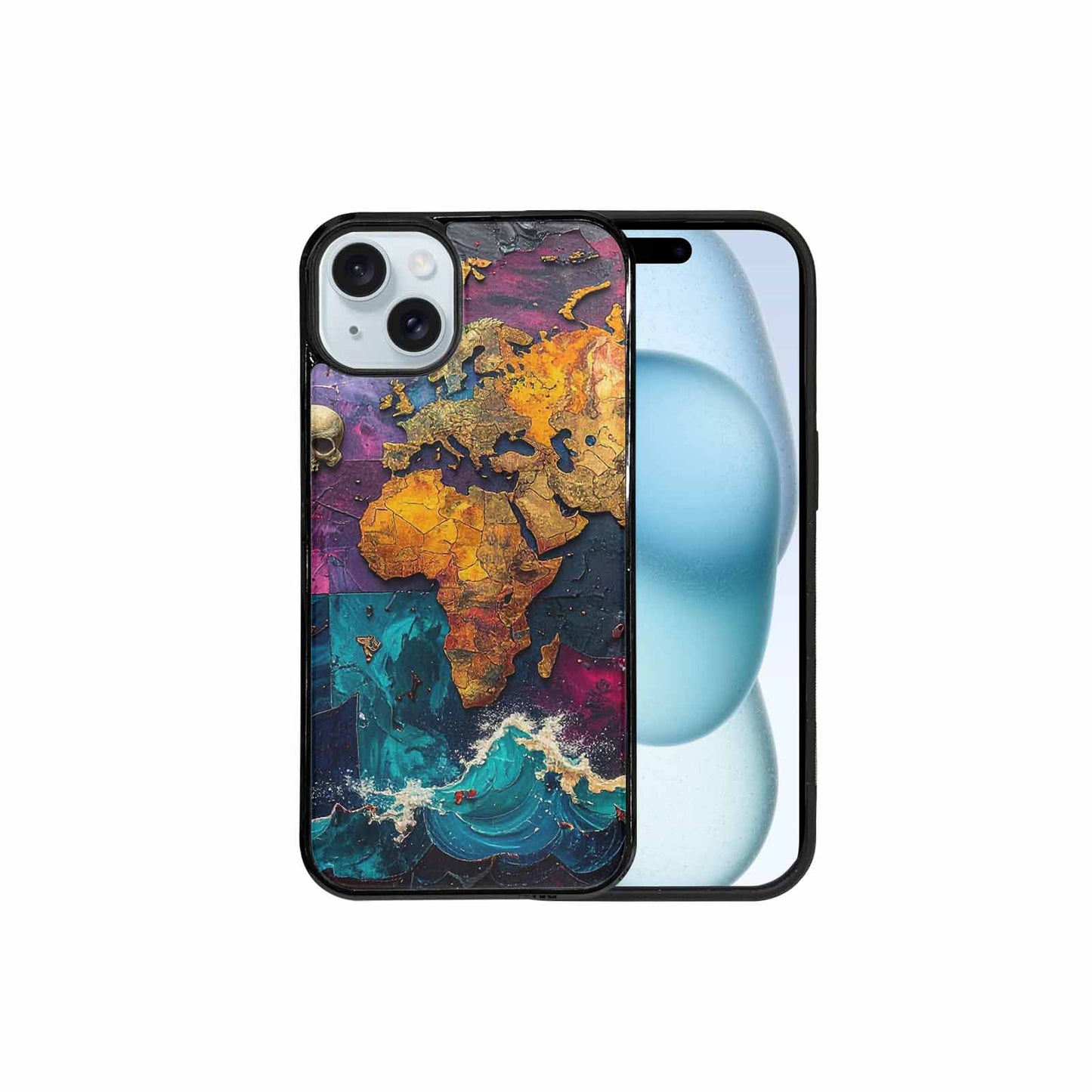 iPhone 15 Plus Case — Pirate Skull Flag Pirate Skull Flag, Custom Printed Phone Case