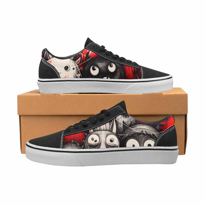 WOMEN'S Monsters (general) Lace-Up Canvas Grunge Custom Shoes