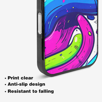 iPhone 16 Plus Case — Acid Wash Cartoon, Custom Designed Case Cover