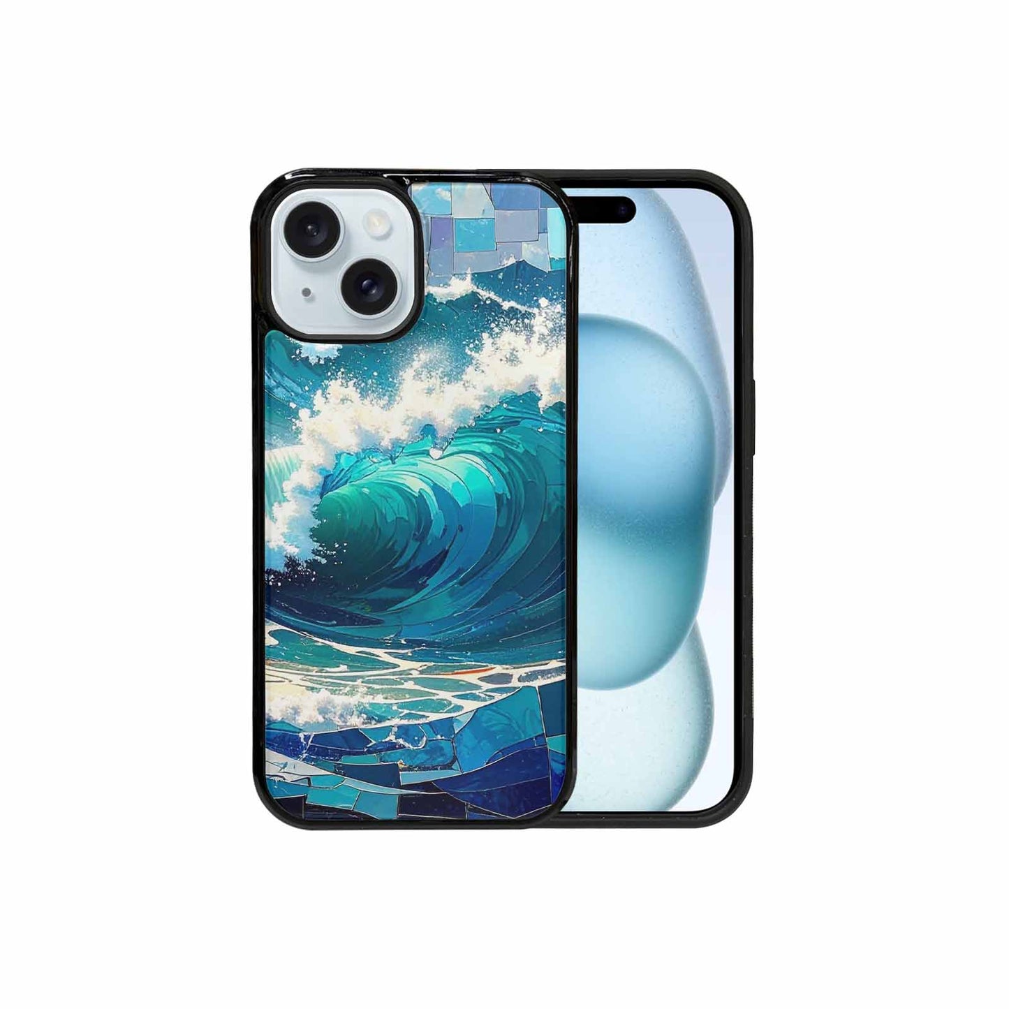 iPhone 15 Case — Wave Crest Splash Wave Crest Splash, Original Design Phone Case
