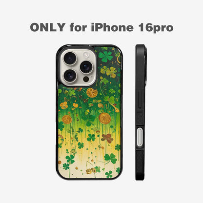 iPhone 16 Pro Case — St Patrick\'s Clover St Patrick\'s Clover, Custom Printed Phone Case