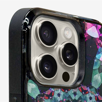 iPhone 16 Pro Max Case — Crystal Mandala Art Seamless Pattern Vibrant, Custom Made Phone Cover