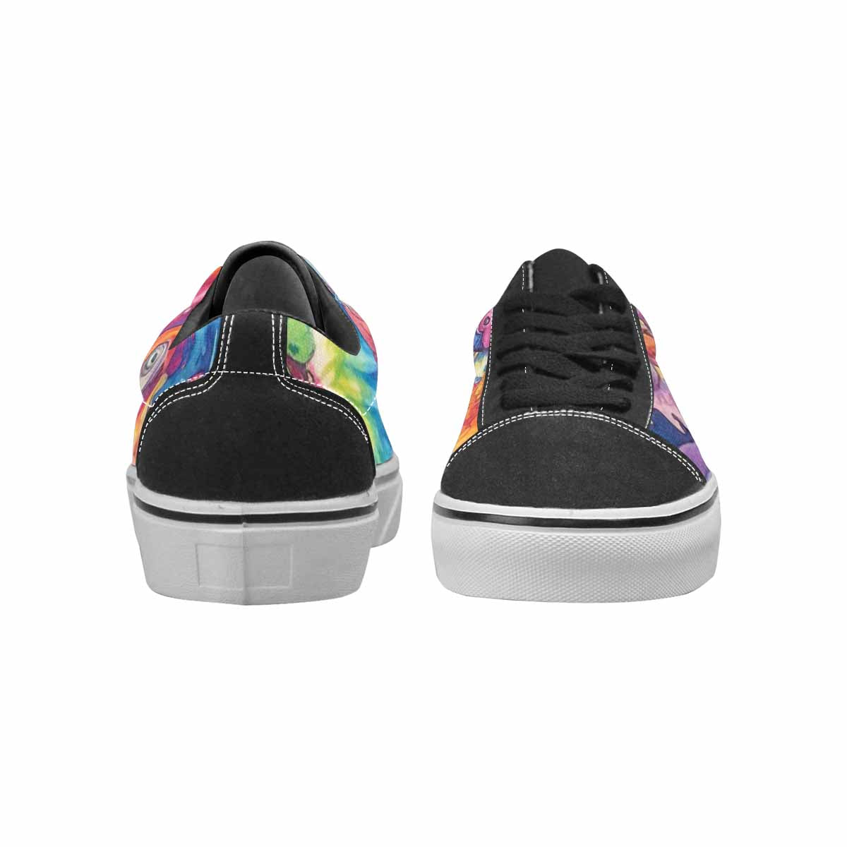 WOMEN'S Aliens  Tie Dye Lace-Up Canvas Y2K Custom Shoes