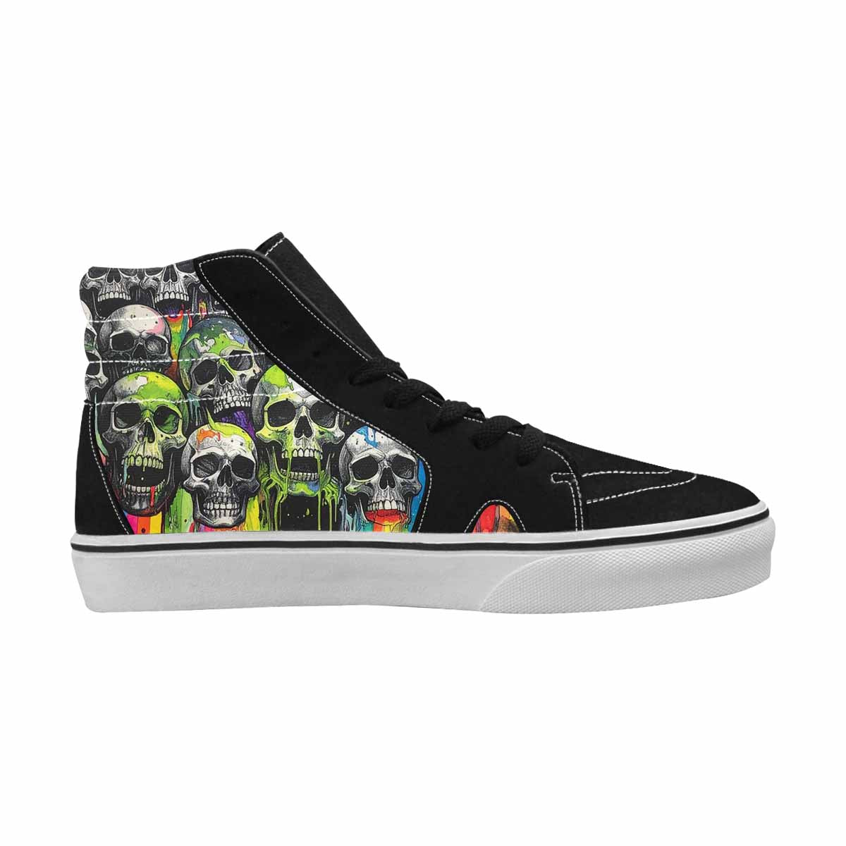 MEN'S Rainbow From Skull S High Top Canvas Aesthetic Shoes