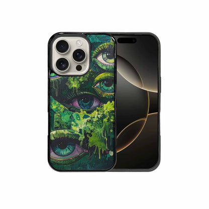 iPhone 16 Pro Case — Reptile Eye Cartoon, Custom Phone Case