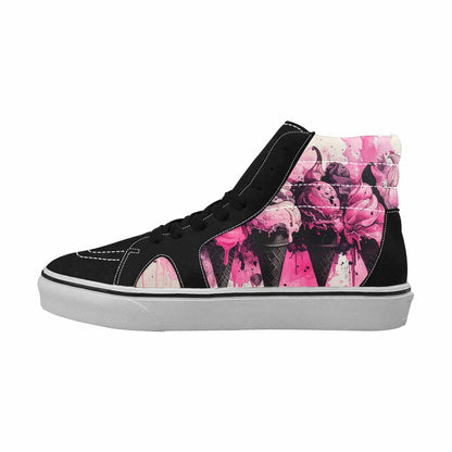 MEN'S Ice Cream Motif High Top Canvas Dreamcore Custom Shoes
