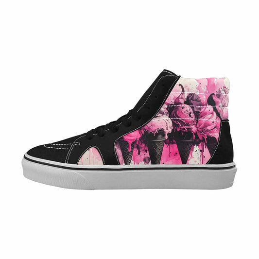 MEN'S Ice Cream Motif High Top Canvas Dreamcore Custom Shoes