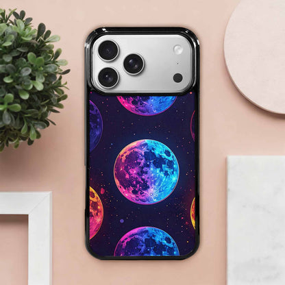 iPhone 17 Pro Max Case — Neon Winter Moon Cartoon Cute, Customized Protective Case