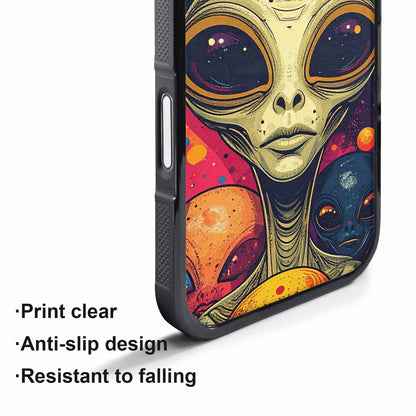 iPhone 17 Air Case — Alien Ufo Cartoon Art Pattern Alien, Original Design Phone Case