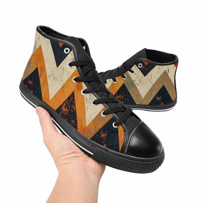 MEN'S Southwestern Geometric Diamond High Top Canvas Dreamcore Shoes