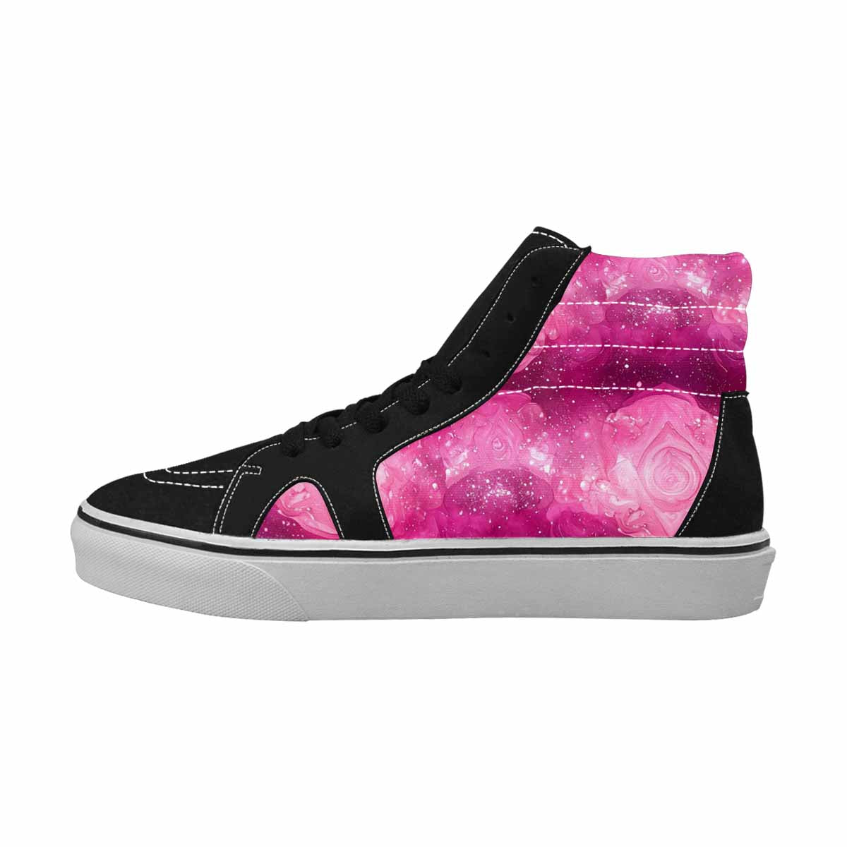 WOMEN'S Galaxy Art - High Top Canvas Dark Academia Custom Sneakers