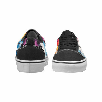 MEN'S Tie Dye Black & Pink Ink Canvas Bold Print Kaleidoscope Customized Sneakers