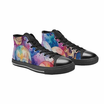 WOMEN'S Kulls - Watercolor High Top Canvas Vivid Custom Shoes
