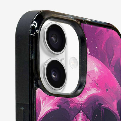 iPhone 16 Plus Case — 1000\'s Of Skulls Overlapping Each Other, Custom Phone Case