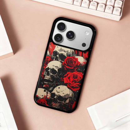 iPhone 17 Pro Case — Skull Dark Art Gothic Print Gothic, Unique Phone Case Design