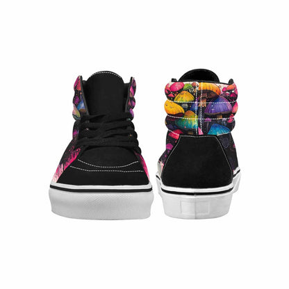 MEN'S Rainbow Drip Mushrooms High Top Canvas Dreamlike Custom Shoes
