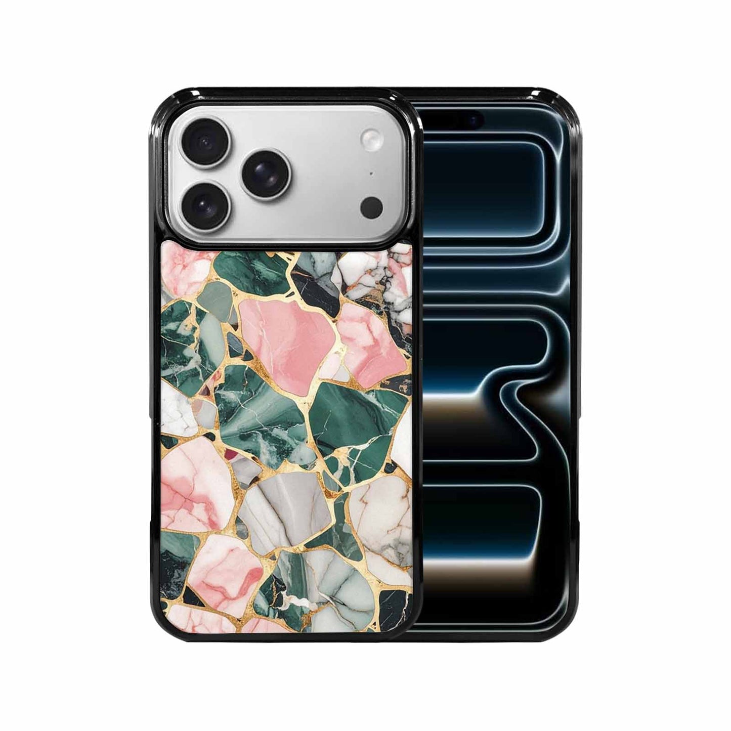 iPhone 17 Pro Max Case — Small Marble Stone Texture Original Art, Personalized Phone Case