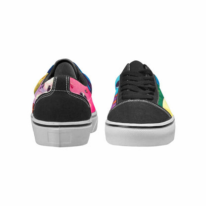 WOMEN'S Melting Ice Cream Monster Lace-Up Canvas Aesthetic Custom Shoes