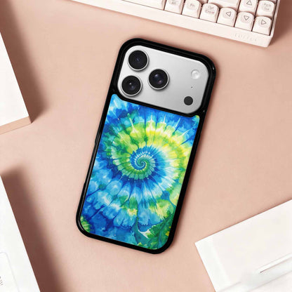 iPhone 17 Pro Case — Small Tie Dye Swirl Pattern Tie, Original Design Phone Case
