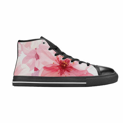 MEN'S Japanese Cherry Blossom High Top Canvas Y2K Custom Shoes