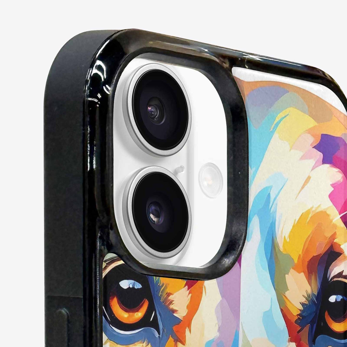iPhone 16 Plus Case — Golden Retriever Watercolor Art Pattern, Custom Phone Case