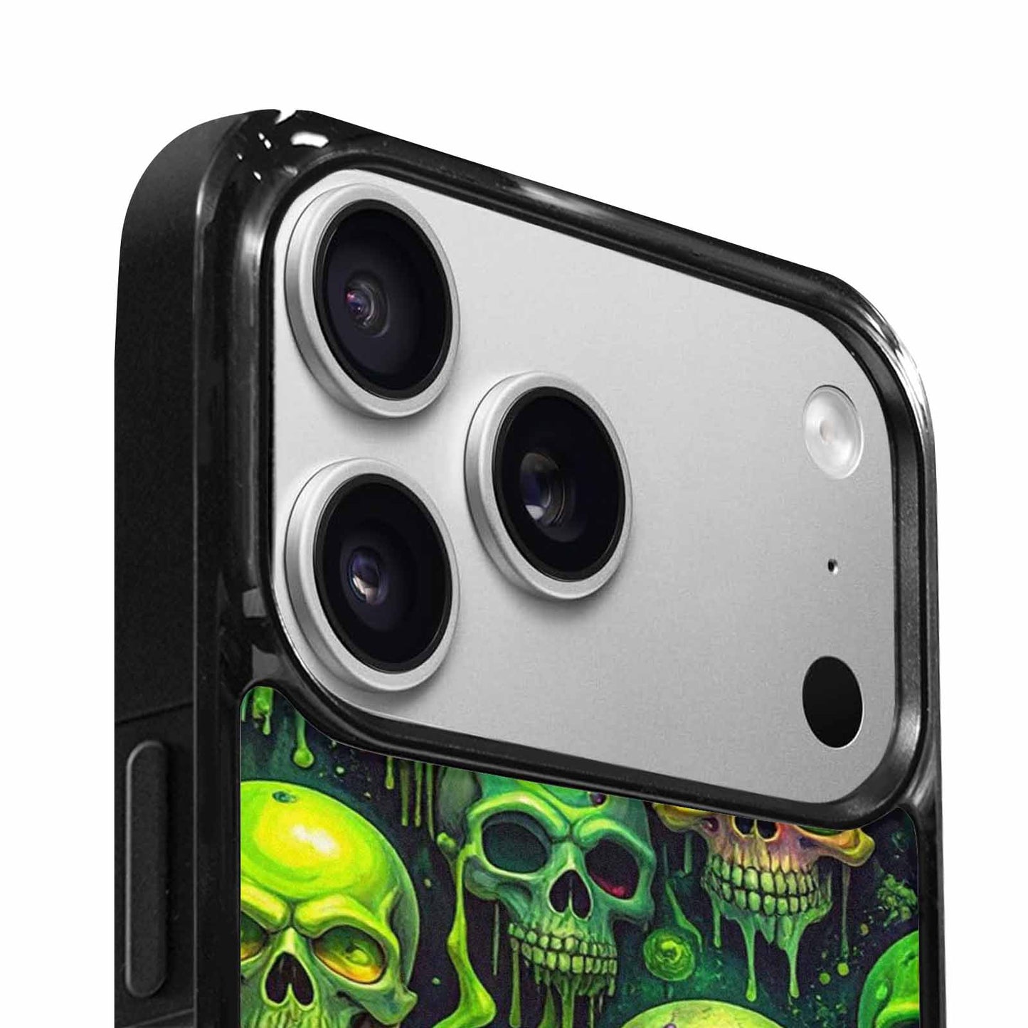 iPhone 17 Pro Max Case — More Overlapping Ontop Of Gothic Skulls, Unique Phone Case Design