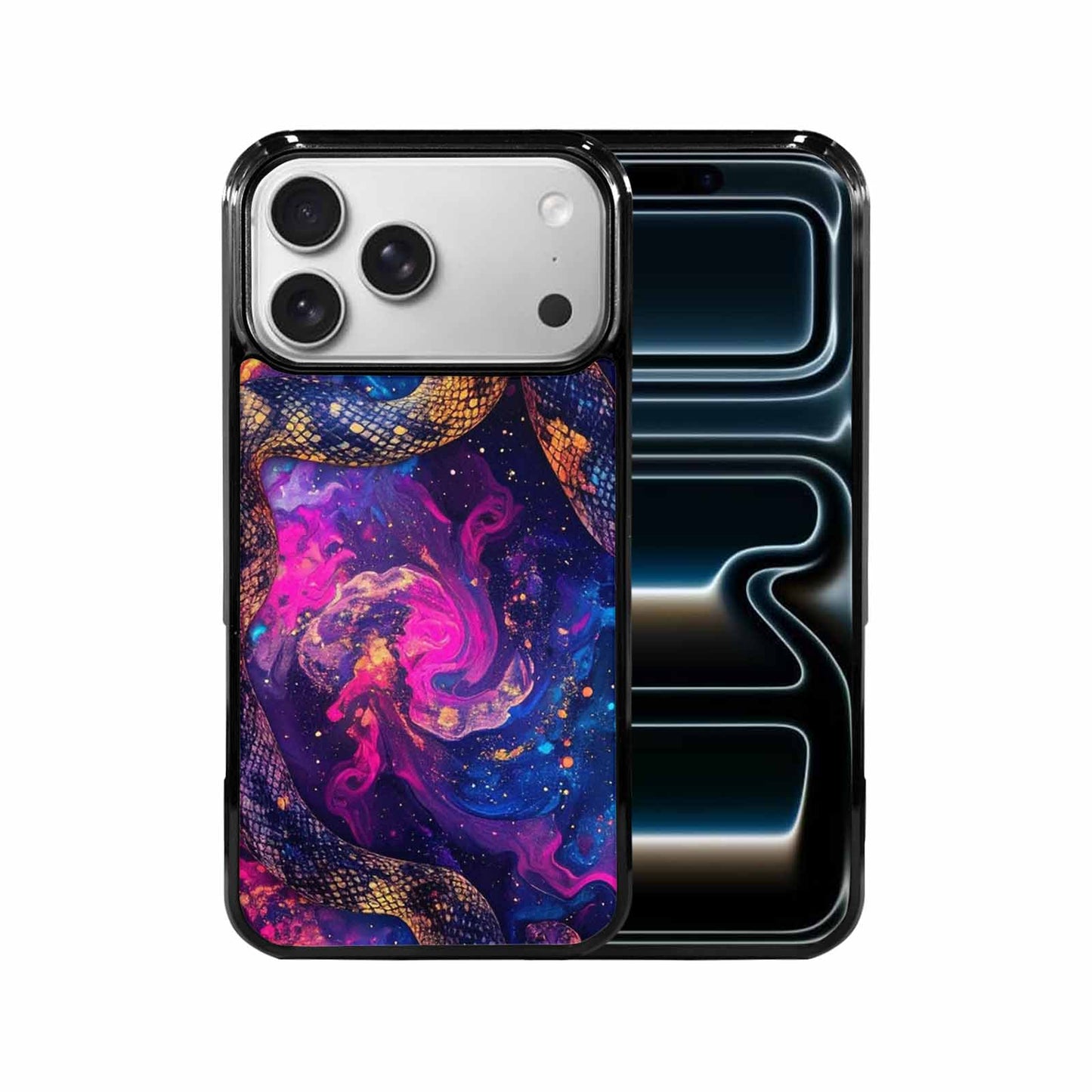 iPhone 17 Pro Max Case — Snake Print Galaxy Seamless Animal Print, Unique Phone Case Design