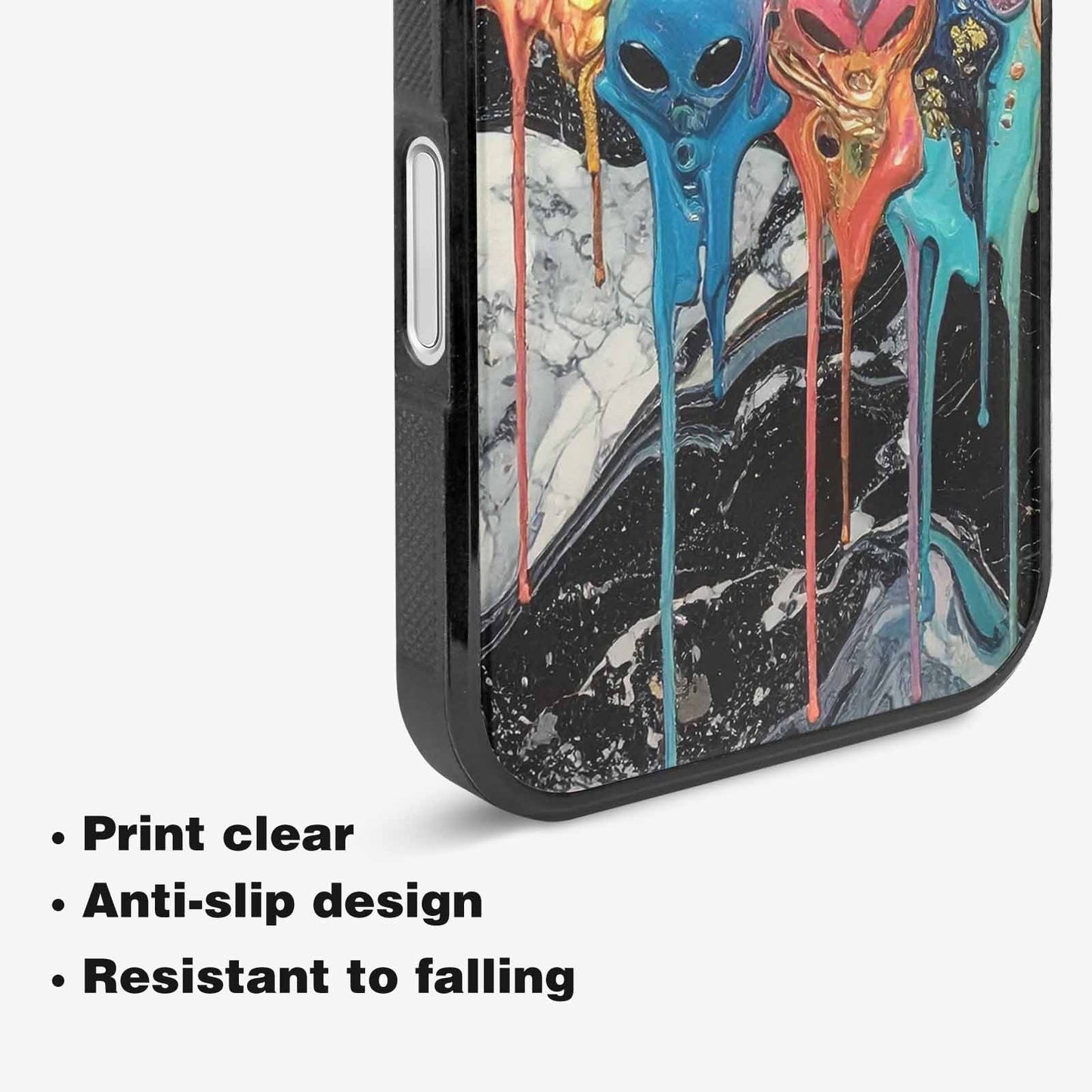 iPhone 16 Plus Case — Aliens Marblemelting Aliens Pa L2w Personalized, Custom Printed Phone Case