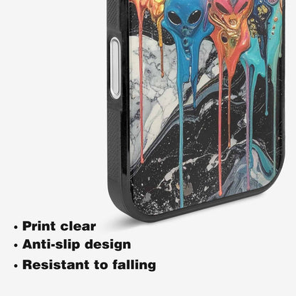 iPhone 16 Plus Case — Aliens Marblemelting Aliens Pa L2w Personalized, Custom Printed Phone Case